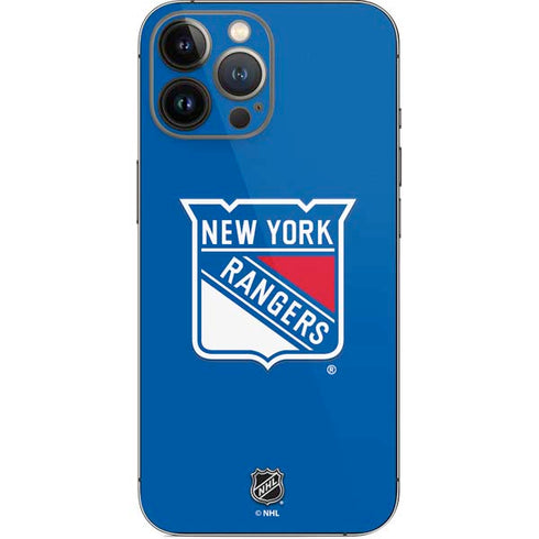 NHL New York Rangers Solid Background iPhone 15 Pro Max Skin