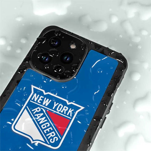 NHL New York Rangers Solid Background iPhone 15 Pro Waterproof Case