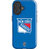 NHL New York Rangers Solid Background iPhone 16 Impact Case