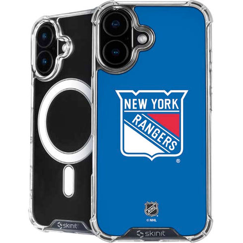NHL New York Rangers Solid Background iPhone 16 MagSafe Case