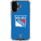NHL New York Rangers Solid Background iPhone 16 Plus Clear Case