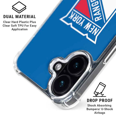 NHL New York Rangers Solid Background iPhone 16 Plus MagSafe Case