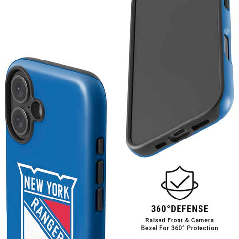 NHL New York Rangers Solid Background iPhone 16 Plus Magsafe Impact Case
