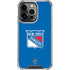 NHL New York Rangers Solid Background iPhone 16 Pro Clear Case