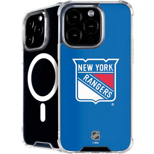 NHL New York Rangers Solid Background iPhone 16 Pro MagSafe Case