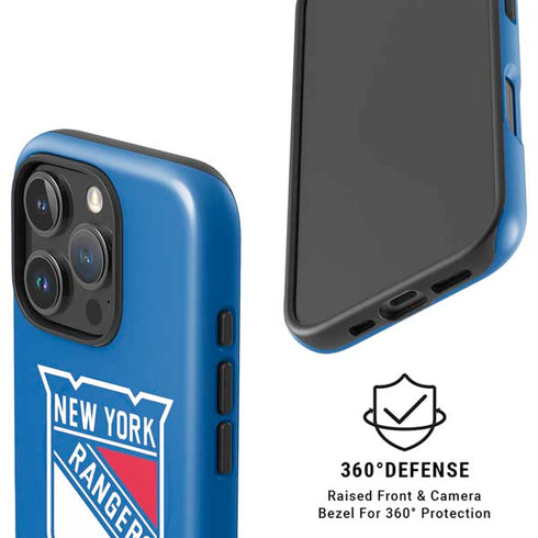 NHL New York Rangers Solid Background iPhone 16 Pro Magsafe Impact Case