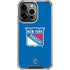 NHL New York Rangers Solid Background iPhone 16 Pro Max Clear Case