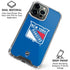 NHL New York Rangers Solid Background iPhone 16 Pro Max Clear Case