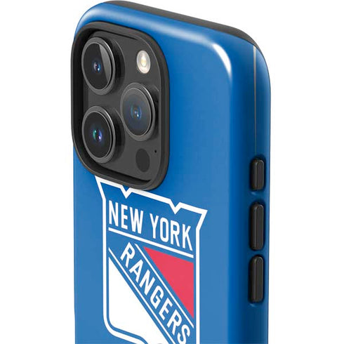 NHL New York Rangers Solid Background iPhone 16 Pro Max Impact Case