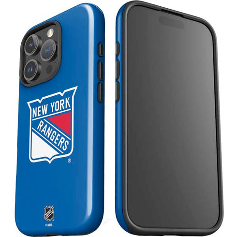 NHL New York Rangers Solid Background iPhone 16 Pro Max Impact Case