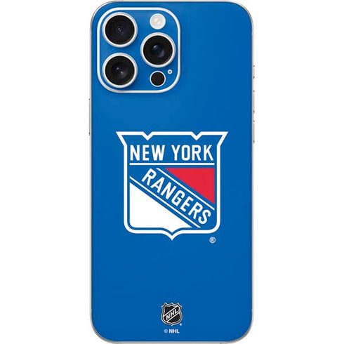 NHL New York Rangers Solid Background iPhone 16 Pro Max Skin
