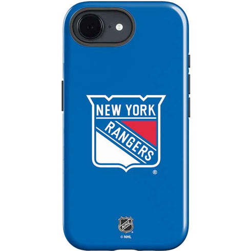 NHL New York Rangers Solid Background iPhone 16e Impact Case