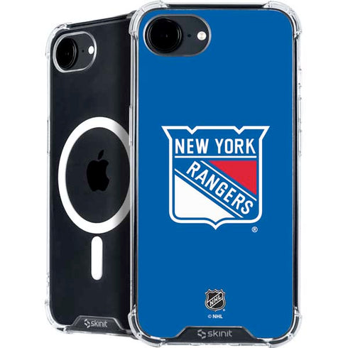 NHL New York Rangers Solid Background iPhone 16e MagSafe Case