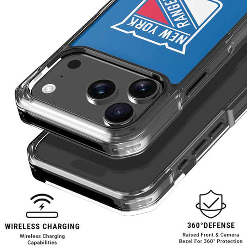 NHL New York Rangers Solid Background iPhone 18 Pro Clear Case