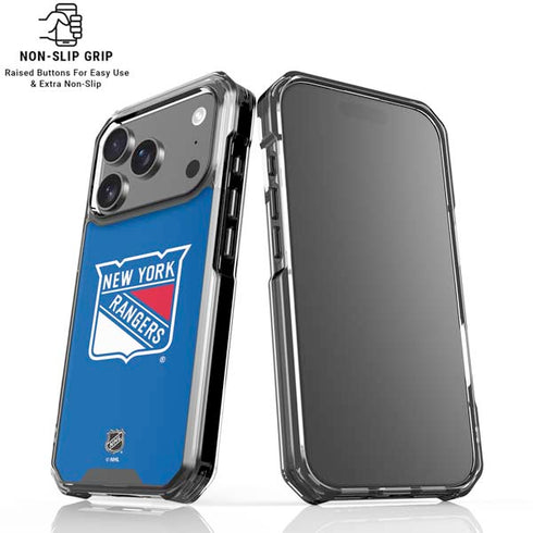 NHL New York Rangers Solid Background iPhone 18 Pro Clear Case