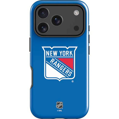 NHL New York Rangers Solid Background iPhone 18 Pro Impact Case
