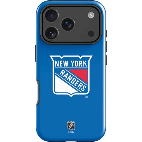 NHL New York Rangers Solid Background iPhone 18 Pro Max Impact Case