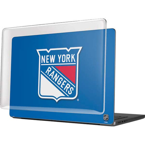 NHL New York Rangers Solid Background MacBook Pro 14in (2021-24) Case plus Skin