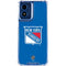 NHL New York Rangers Solid Background Moto G 5G (2024) Clear Case