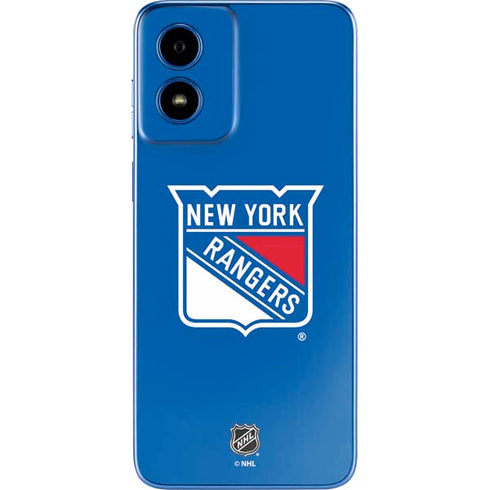 NHL New York Rangers Solid Background Moto G Play 4G (2024) Skin