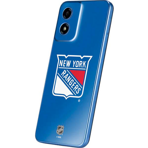 NHL New York Rangers Solid Background Moto G Play 4G (2024) Skin