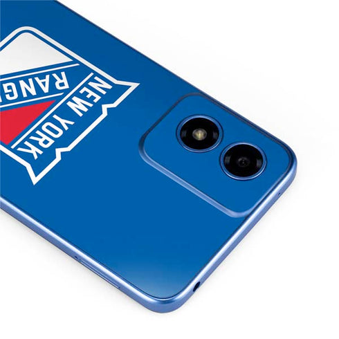 NHL New York Rangers Solid Background Moto G Play 4G (2024) Skin