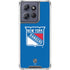 NHL New York Rangers Solid Background Moto G Stylus 5G (2025) Clear Case