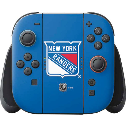 NHL New York Rangers Solid Background Nintendo Switch 2 (2025) Joy-Con Controller Skin