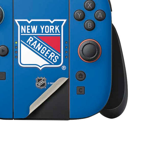 NHL New York Rangers Solid Background Nintendo Switch 2 (2025) Joy-Con Controller Skin