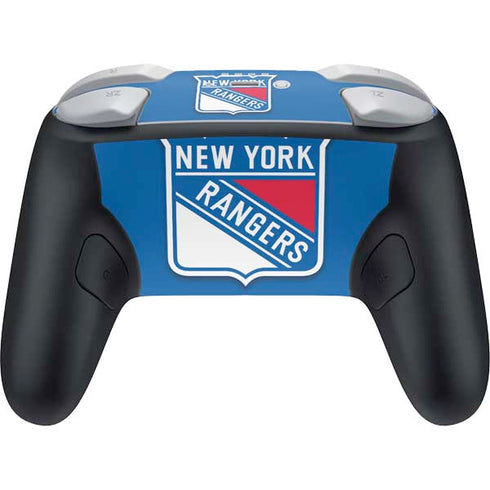 NHL New York Rangers Solid Background Nintendo Switch 2 (2025) Pro Controller Skin