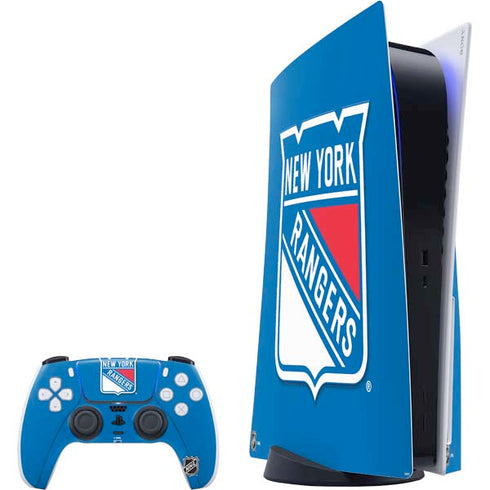 NHL New York Rangers Solid Background PlayStation PS5 Skins