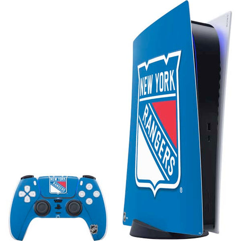 NHL New York Rangers Solid Background PlayStation PS5 Skins