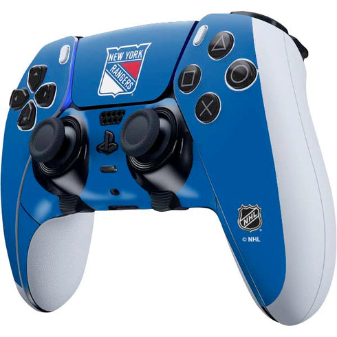 NHL New York Rangers Solid Background PS5 DualSense Edge Pro Controller Skin