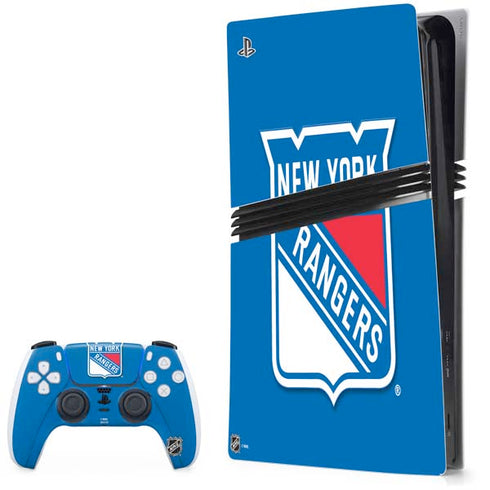 NHL New York Rangers Solid Background PlayStation PS5 Skins