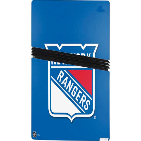 NHL New York Rangers Solid Background PS5 Pro Bundle Skin