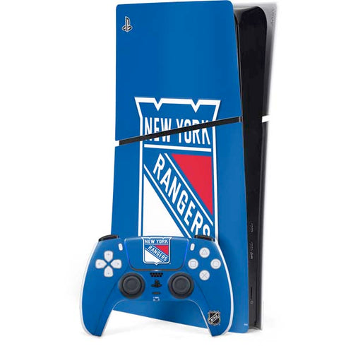 NHL New York Rangers Solid Background PlayStation PS5 Skins