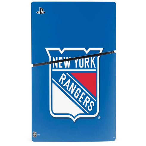 NHL New York Rangers Solid Background PS5 Slim Digital Edition Console Skin