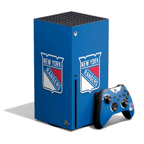 NHL New York Rangers Solid Background Xbox Series X Bundle Skin
