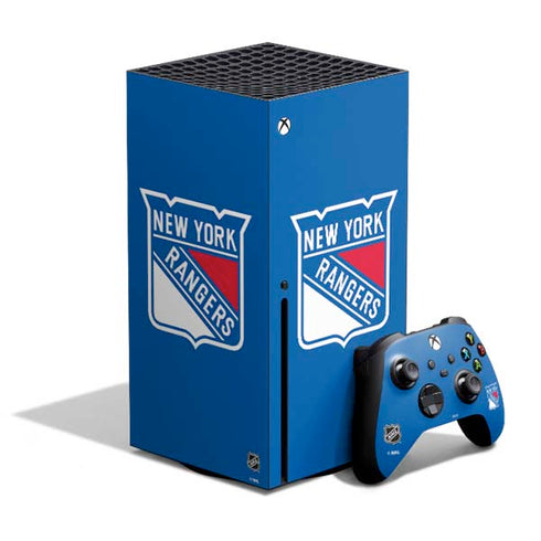 NHL New York Rangers Solid Background Xbox Series X Skins