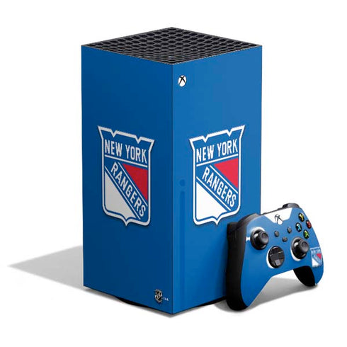 NHL New York Rangers Solid Background XBox Series X Digital Edition Bundle Skin