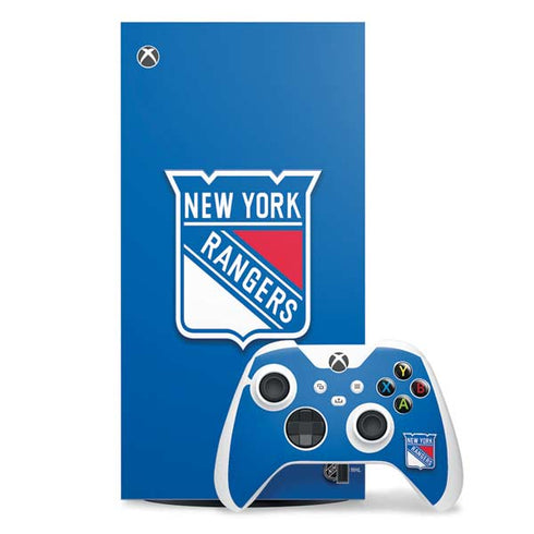 NHL New York Rangers Solid Background Xbox Series X Skins