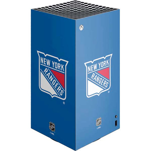 NHL New York Rangers Solid Background XBox Series X Digital Edition Console Skin