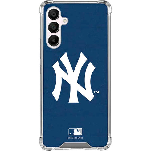 MLB New York Yankees - Solid Distressed Galaxy A16 5G Clear Case