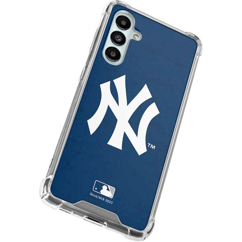 MLB New York Yankees - Solid Distressed Galaxy A16 5G Clear Case
