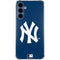 MLB New York Yankees - Solid Distressed Galaxy A35 5G Clear Case