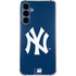 MLB New York Yankees - Solid Distressed Galaxy A35 5G Clear Case