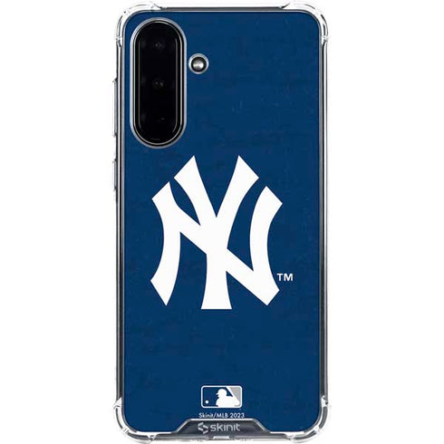 MLB New York Yankees - Solid Distressed Galaxy A36 5G Clear Case