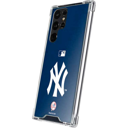 MLB New York Yankees - Solid Distressed Galaxy S23 Ultra Clear Case