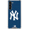 MLB New York Yankees - Solid Distressed Galaxy S24 FE Clear Case