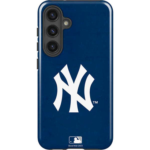 MLB New York Yankees - Solid Distressed Galaxy S25 Plus Impact Case